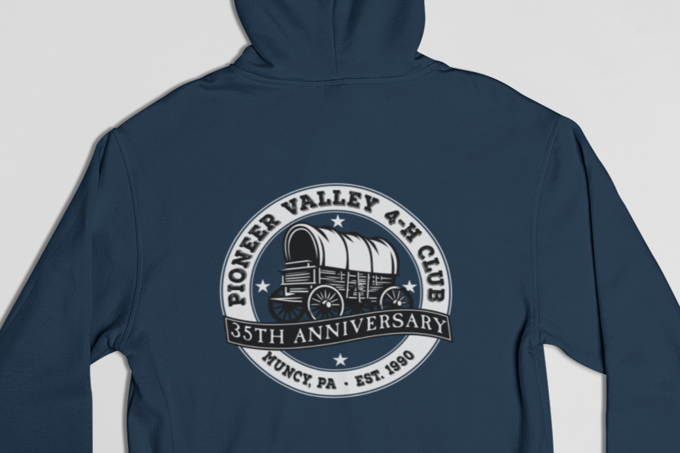 35th Anniversary Pioneer Valley 4-H Club Hoodies