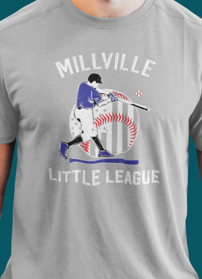 Millville Little League Active Wear Shirt Design 2