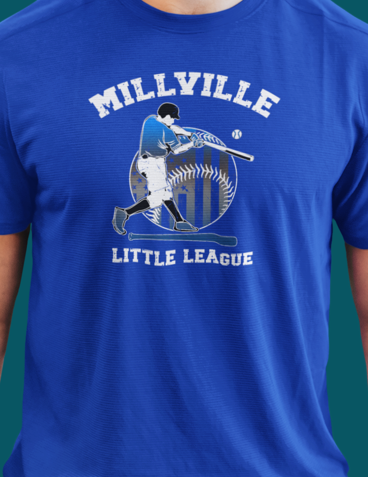 Millville Little League Active Wear Shirt Design 1