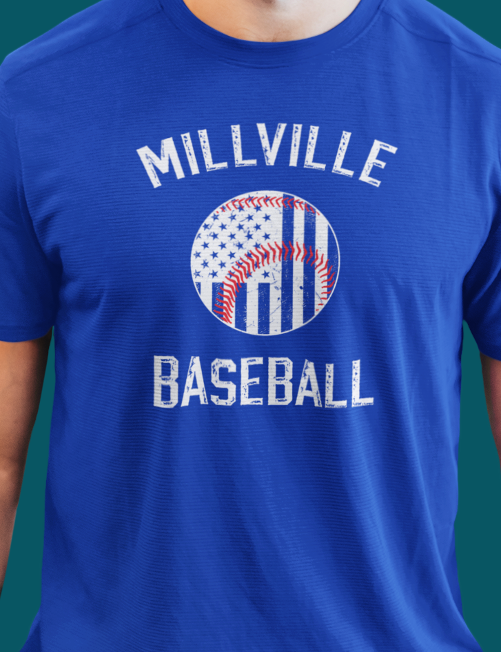 Millville Little League Active Wear Shirt Design 4
