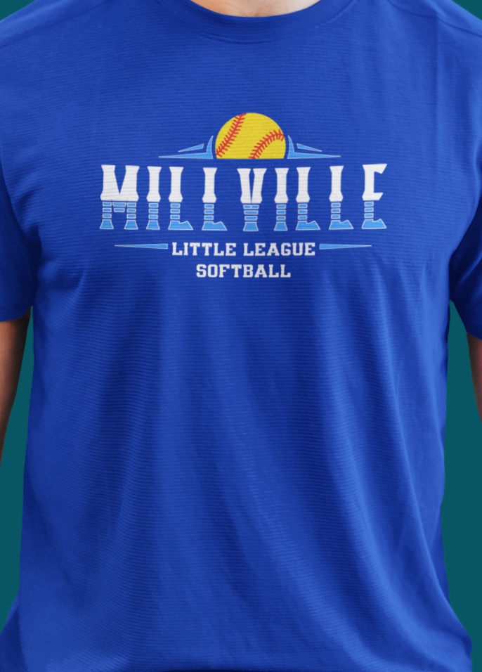 Millville Little League Active Wear Shirt Design 8