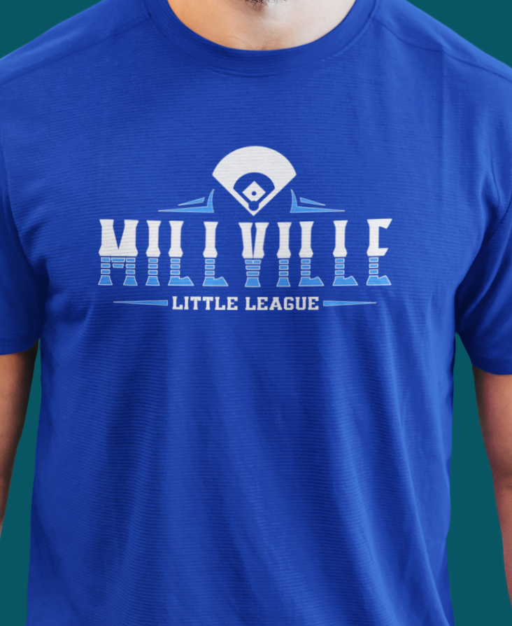 Millville Little League Active Wear Shirt Design 9
