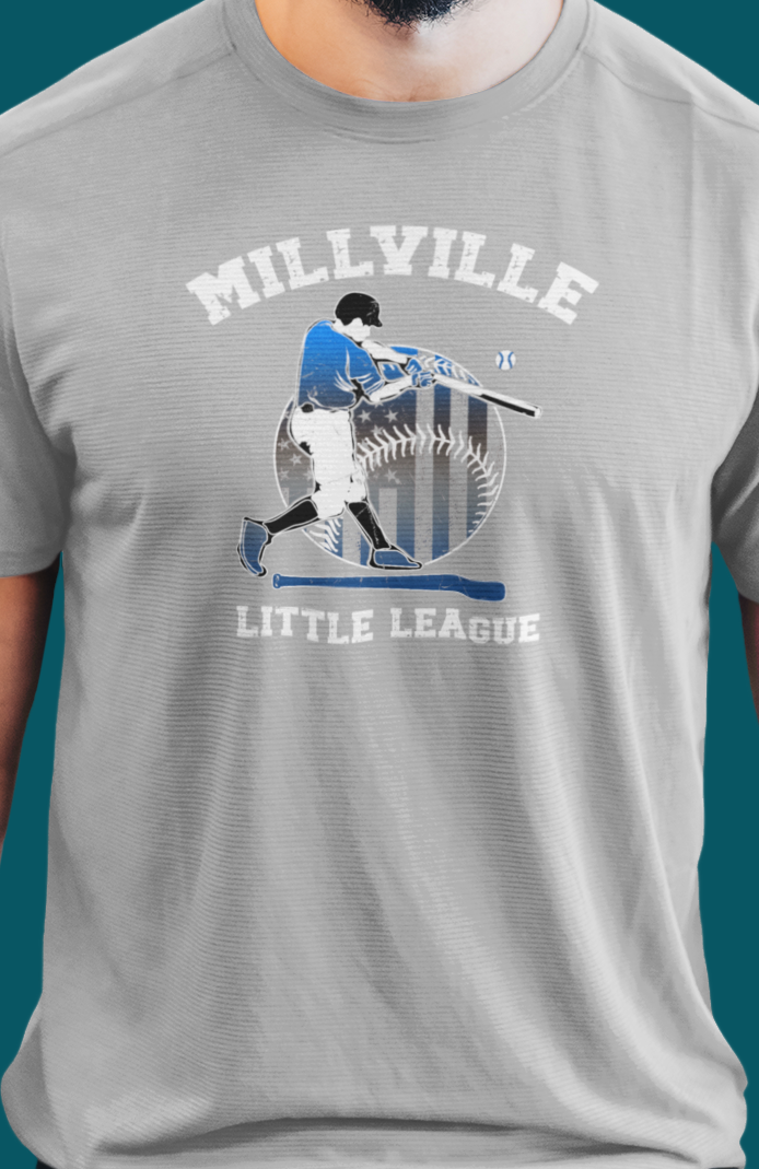 Millville Little League Active Wear Shirt Design 1