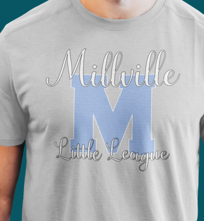 Millville Little League Active Wear Shirt Design 6