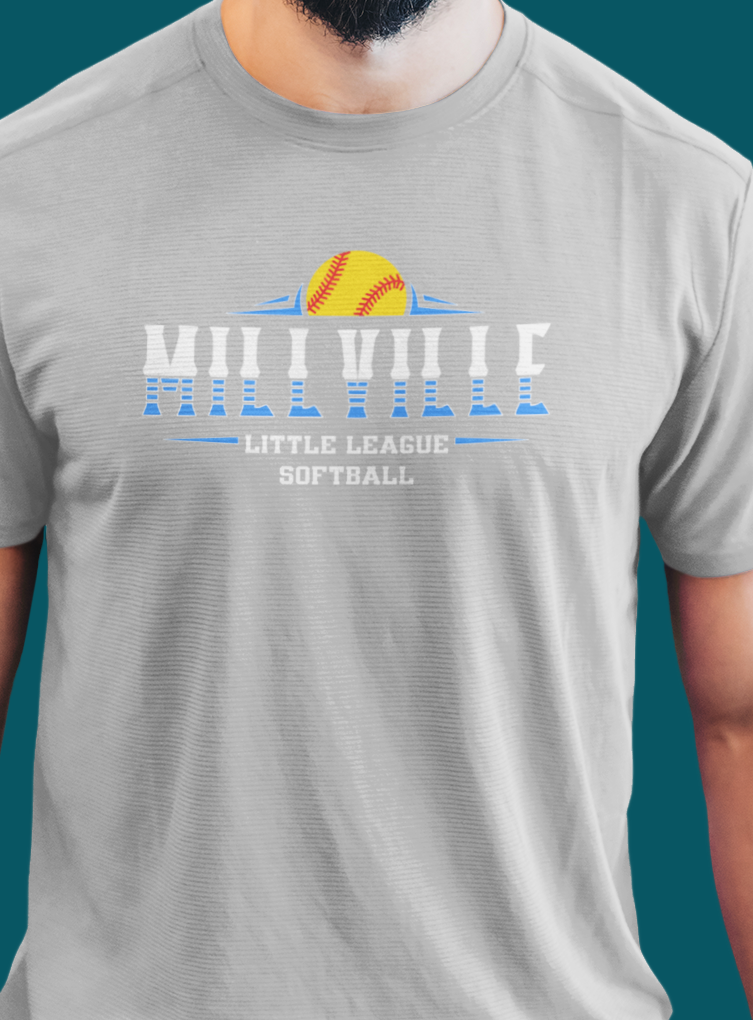 Millville Little League Active Wear Shirt Design 8