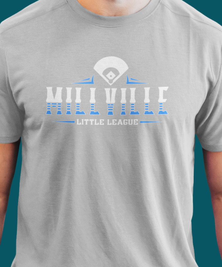 Millville Little League Active Wear Shirt Design 9