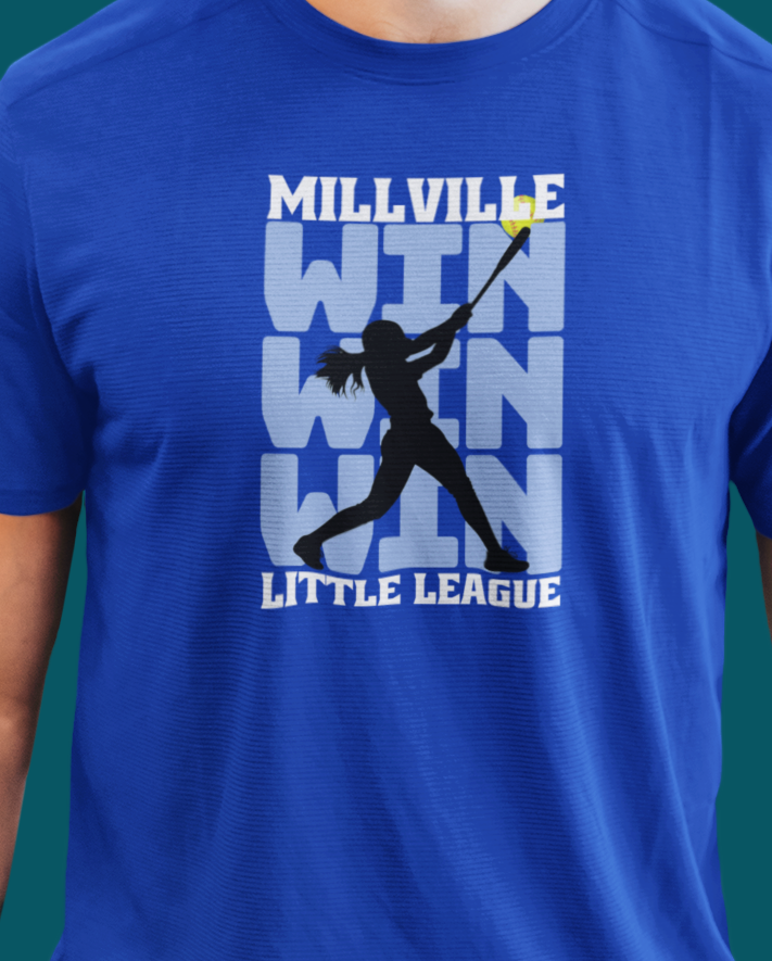Millville Little League Active Wear Shirt Design 11
