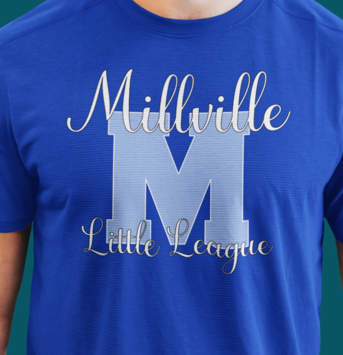 Millville Little League Active Wear Shirt Design 6