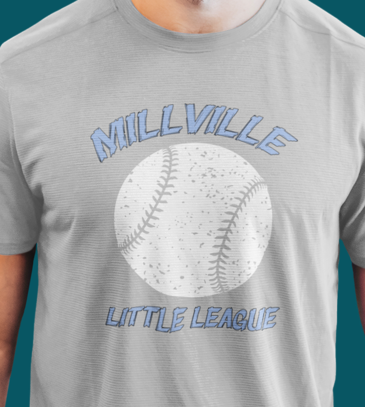 Millville Little League Active Wear Shirt Design 12