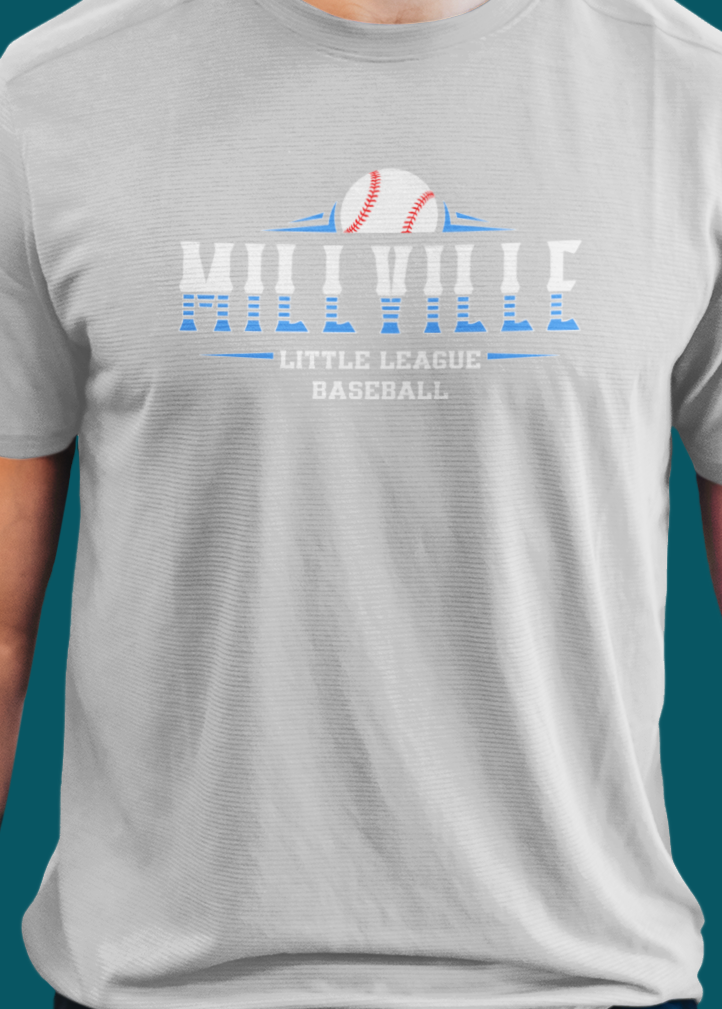 Millville Little League Active Wear Shirt Design 7