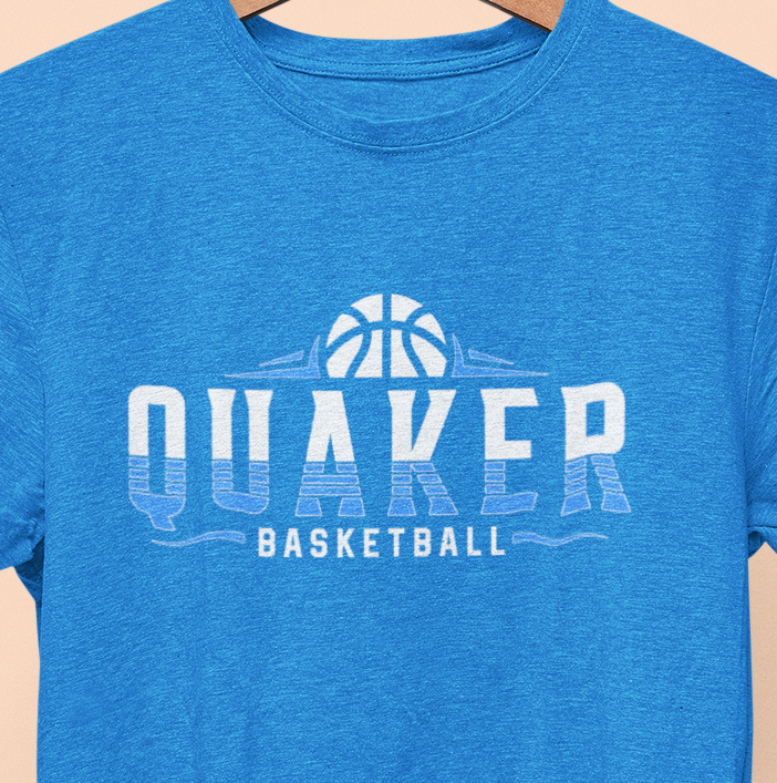 Quaker Basketball Hoop T-shirt