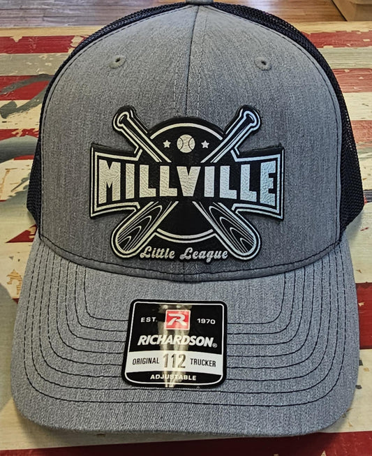 Millville Little League Leather Patch Hat