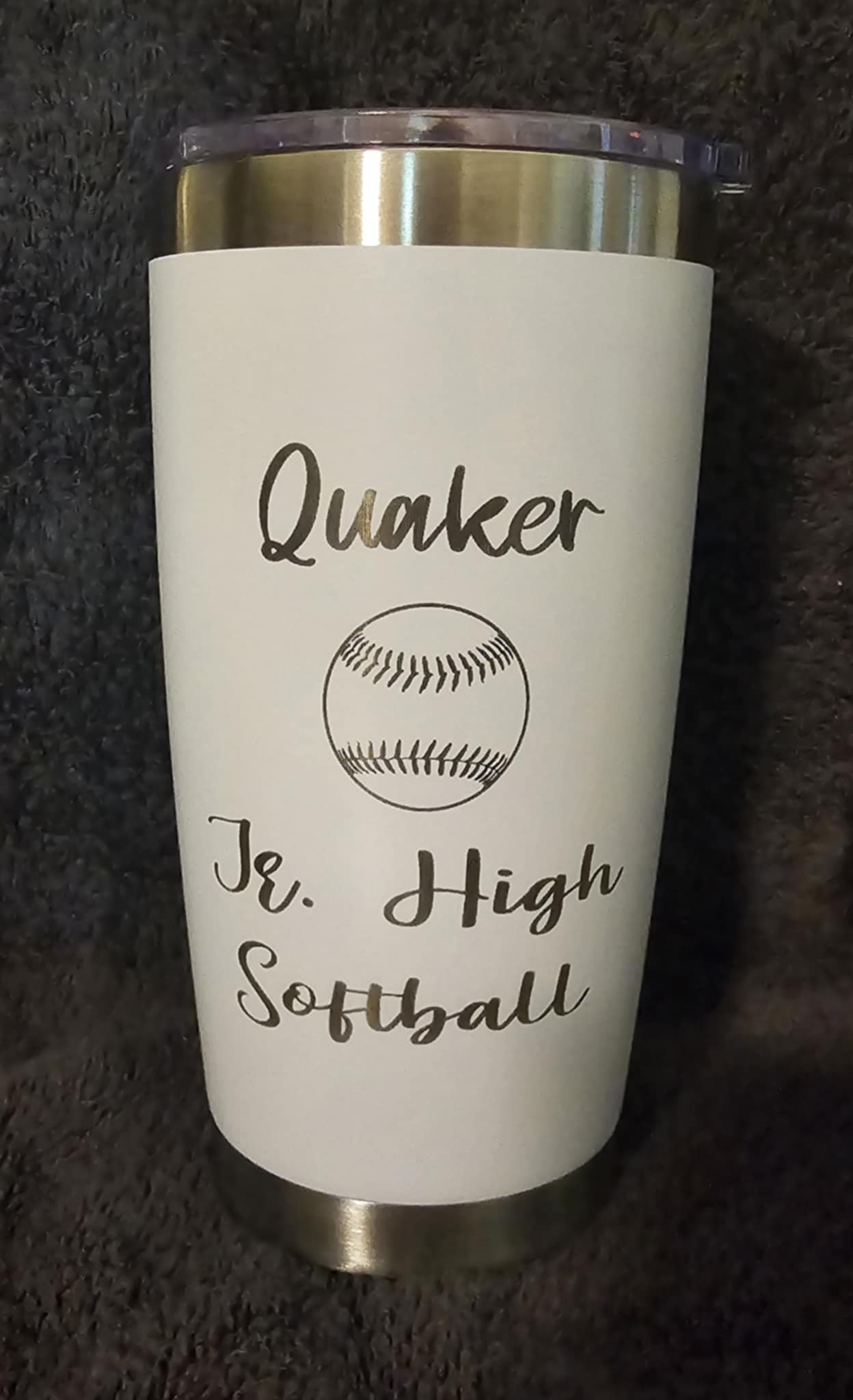 Laser Engraved Jr. High Softball Soccer Tumbler