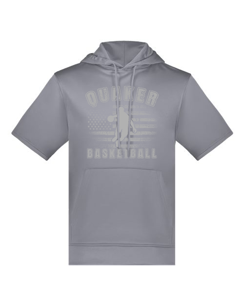 Quaker Basketball Patriotic Short Sleeve Hoodie