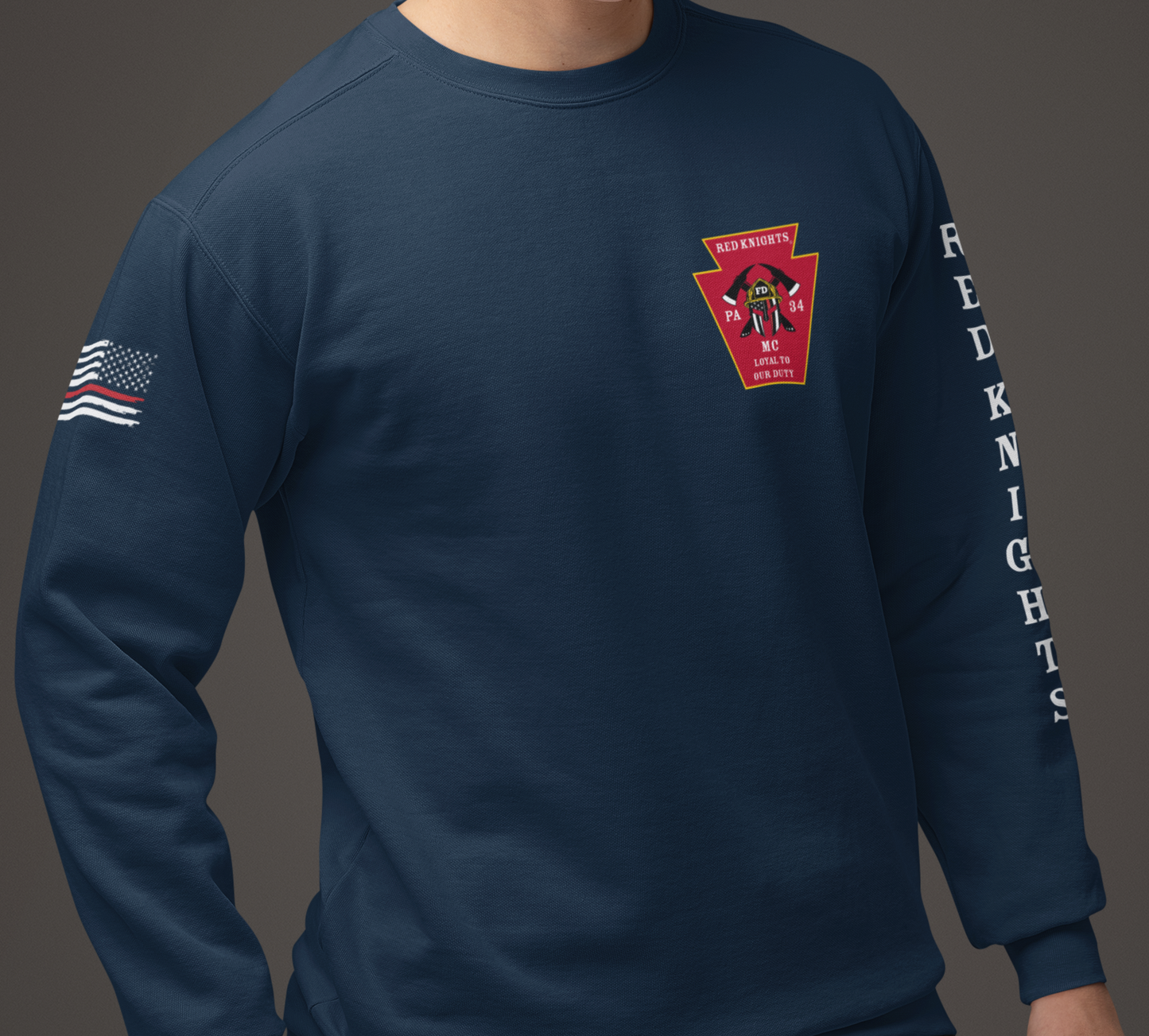 Crew Neck Pull Over Sweatshirt