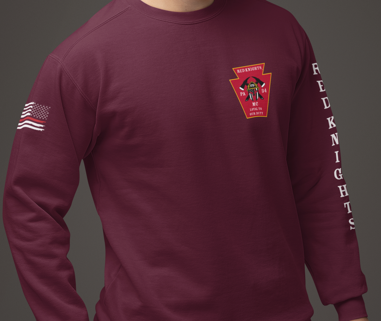 Crew Neck Pull Over Sweatshirt