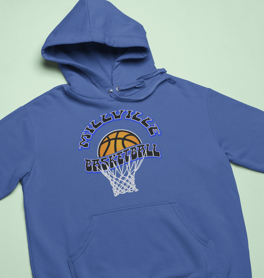 Quaker Basketball Hoops Hoodie