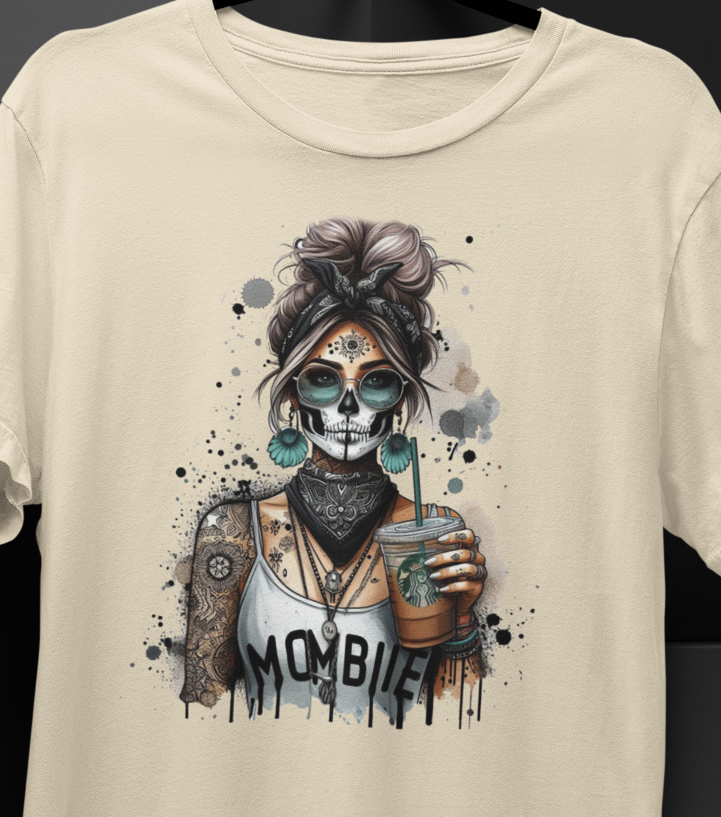 Mombie  T-Shirt colorful, artistic, sassy tattooed Beauty