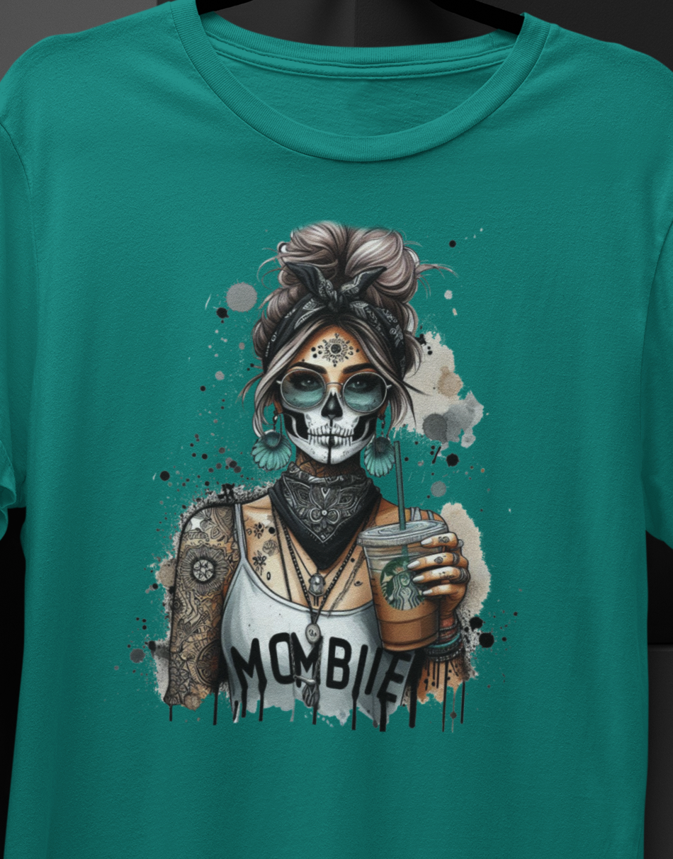 Mombie  T-Shirt colorful, artistic, sassy tattooed Beauty