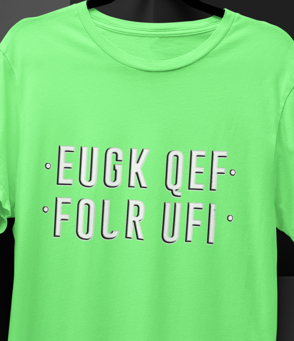 Hidden F$%# OFF cotton t shirt, Heat Transfer Vinyl