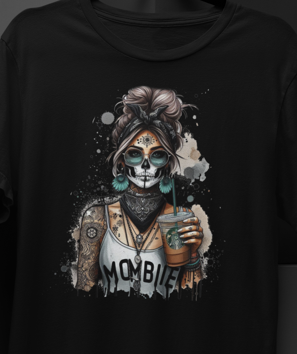 Mombie  T-Shirt colorful, artistic, sassy tattooed Beauty