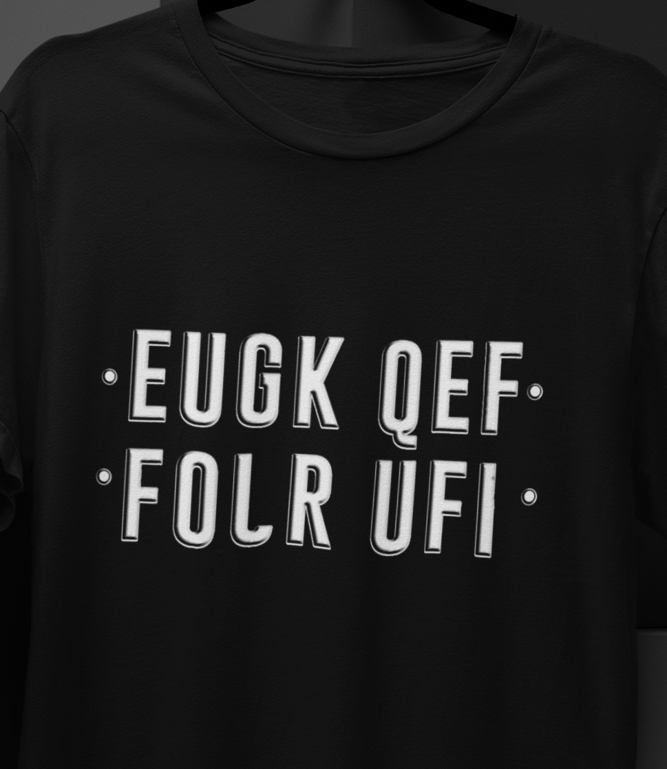 Hidden F$%# OFF cotton t shirt, Heat Transfer Vinyl