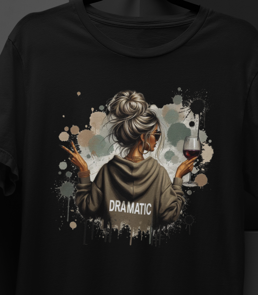 Dramatic women T-Shirt colorful, artistic, sassy tattooed Beauty