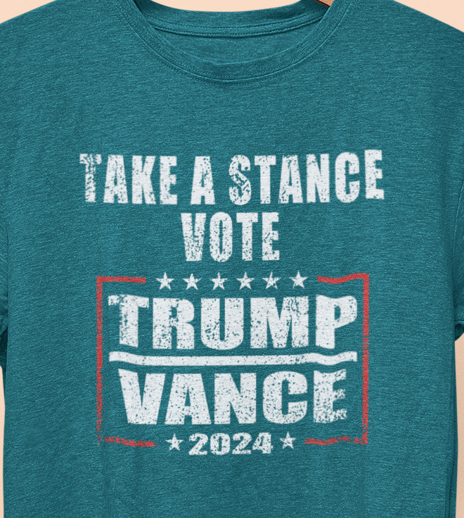 Take a Stance Vote Trump Vance 2024  T-Shirt