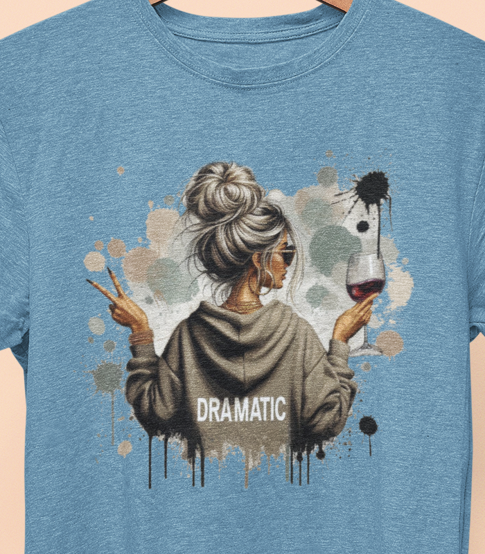 Dramatic women T-Shirt colorful, artistic, sassy tattooed Beauty