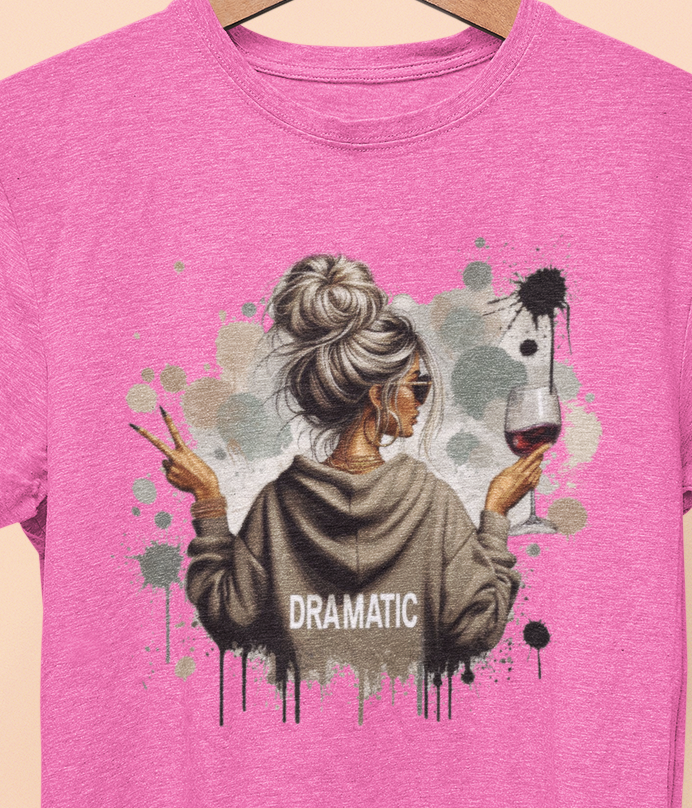 Dramatic women T-Shirt colorful, artistic, sassy tattooed Beauty