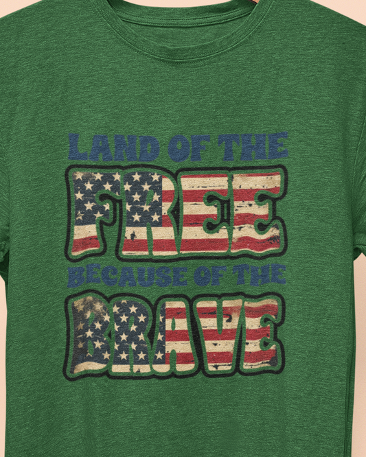 Land of the Free Because of the Brave T-Shirt