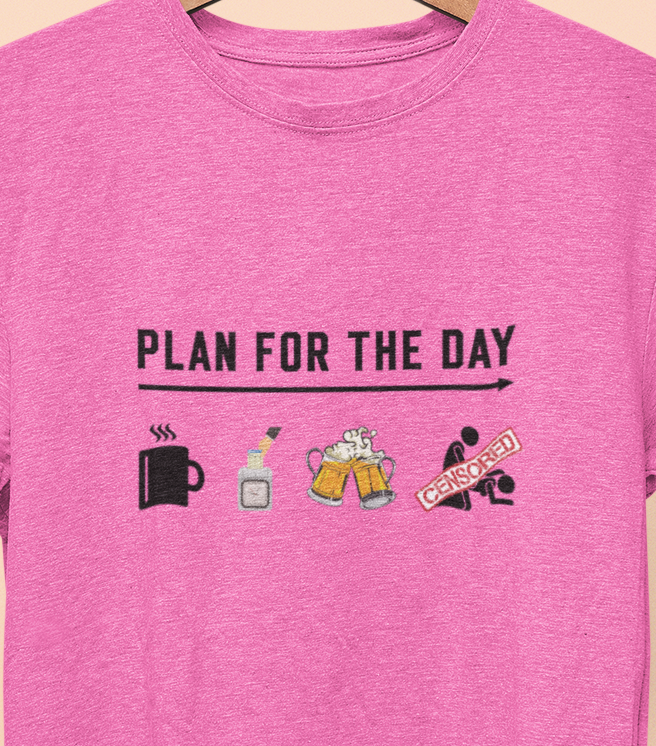 Plan for the day  T-shirt