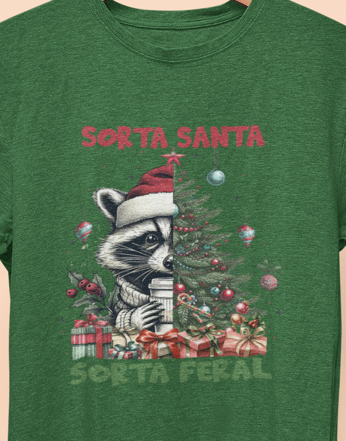 Sorta Santa, Sorta Feral T-shirt