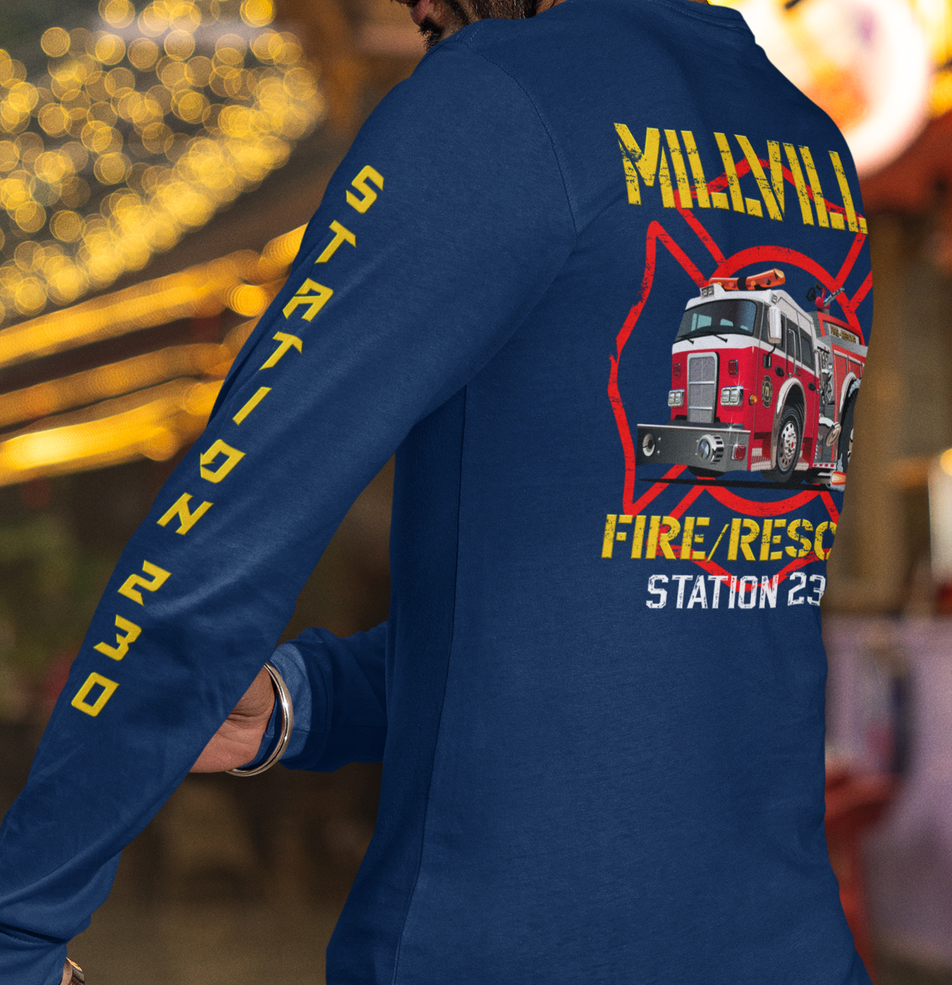 MEMBERS ONLY Exclusive Millville Fire Station 230  Long Sleeve