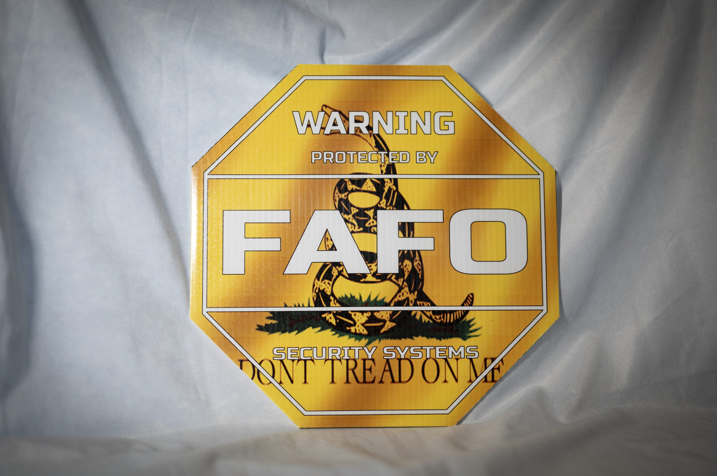 Kid Friendly FAFO Sublimated Vinyl Yard Sign, Patriotic, HOA Approved, Funny, Security Sign Housewarming Sturdy