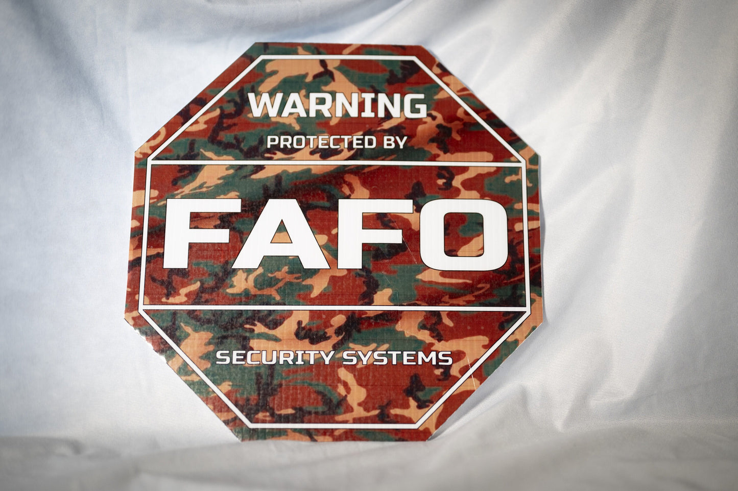 Kid Friendly FAFO Sublimated Vinyl Yard Sign, Patriotic, HOA Approved, Funny, Security Sign Housewarming Sturdy